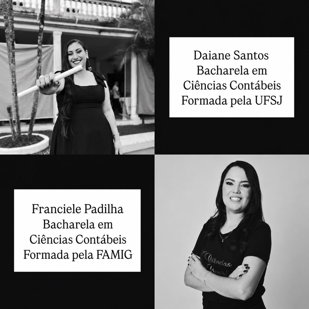 Daiane Santos e Franciele Padilha, equipe P&S Contabilidade